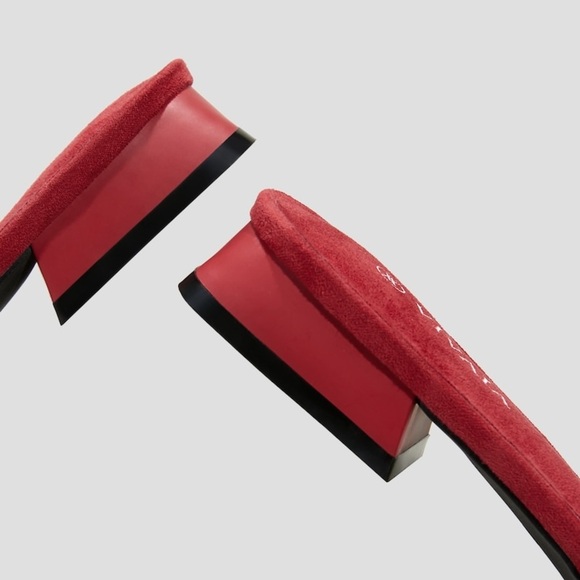 VIVAIA Yaffa Pointed Toe Knot Sandals in Ruby Red - Picture 5 of 12